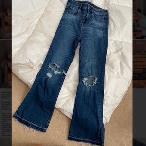 American Eagle high-rise flare jeans